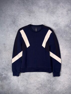 NEIL BARRETT Neoprene Luxury Casual Sport Waffle Y2K Sweatshirt RRP250$+